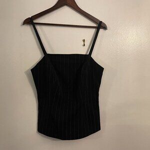 Spiegel women's charcoal tailored sleeveless top size 6